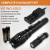 ZX-1XL 18650 LED Tactical Flashlight Kit with Holster