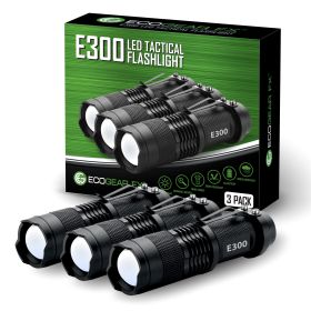 E300 EDC Tactical Flashlight (Pc: 3-Pack)